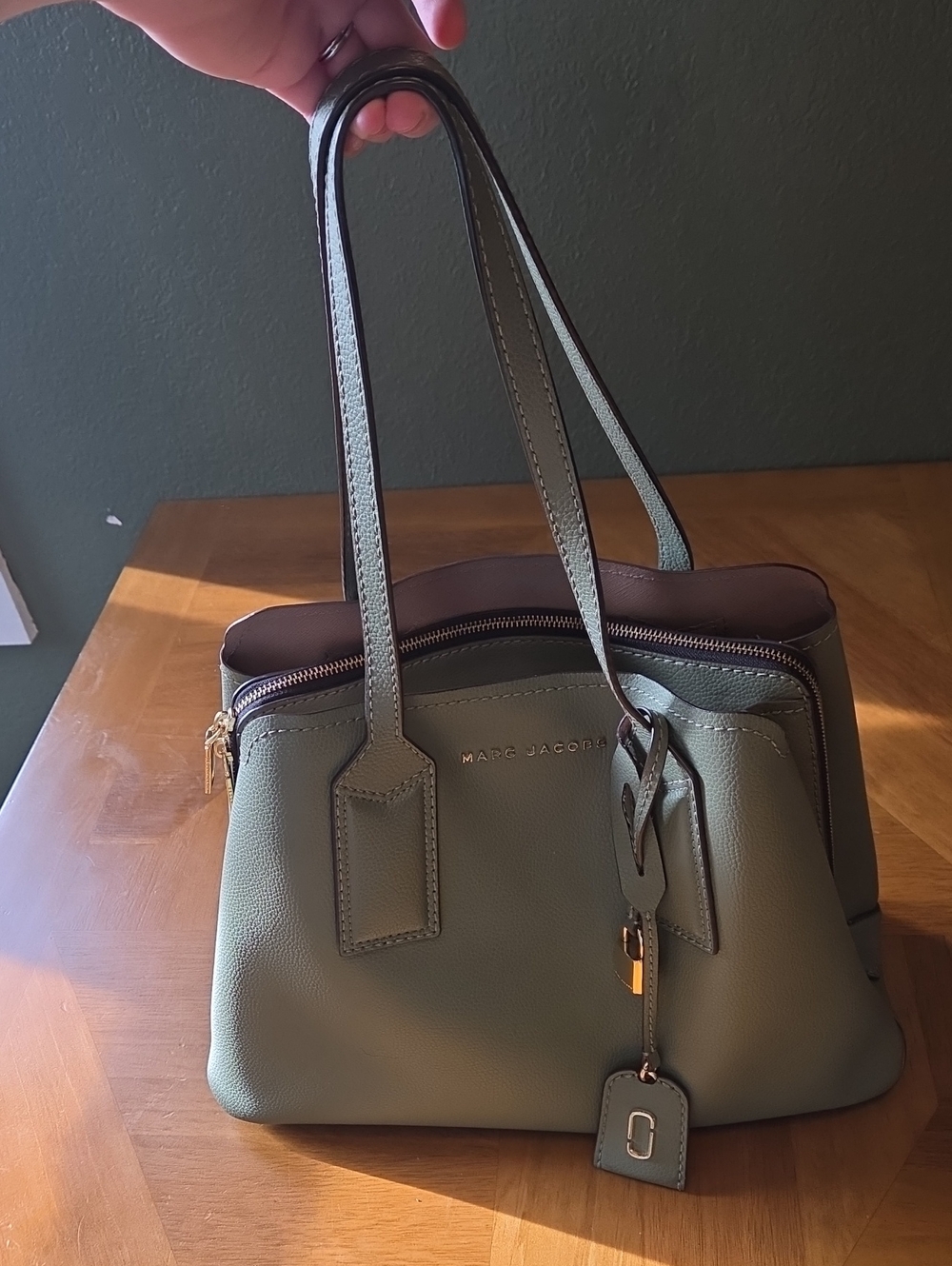 Marc Jacobs Green Leather Shoulder Bag